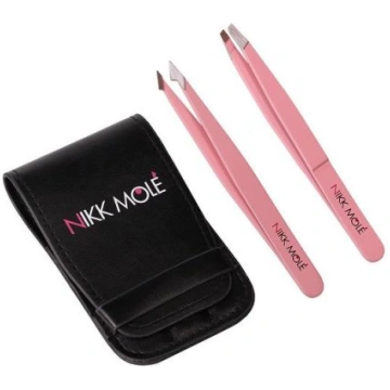 Nikk Mole Tweezers set 2 pair Soft Pink