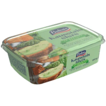 Kausētais siers ar bazilika pesto mērci 180g Balta