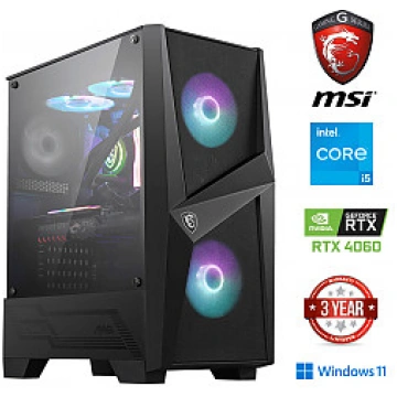 MDATA GAMING Core i5-12400F 8GB 1TB SSD RTX 4060 W