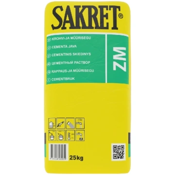 SAKRET ZM, Mūrēšanas-apmešanas java M-10, 25kg (48