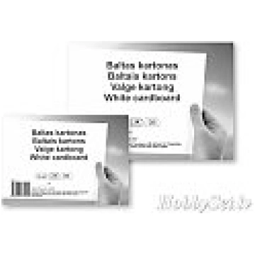Balts kartons, A4, 300 g/ m2, 10 loksnes