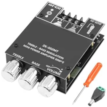 ZK-502MT Bluetooth Amplifier Hi-Fi Stereo, 50 W + 