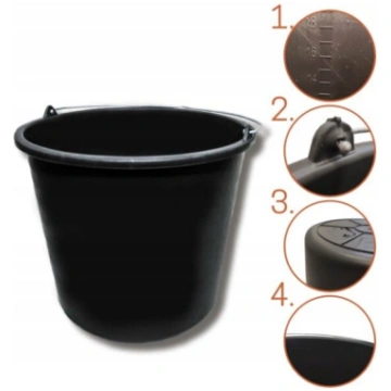 Plastmasas spainis 20 L, melns MLBB20
