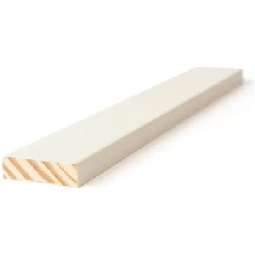 Aploda masīvkoka krāsota Balta 12x44x2200