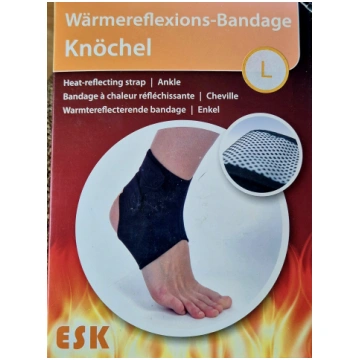 Melns elastīgs potītes pārsējs ESK
