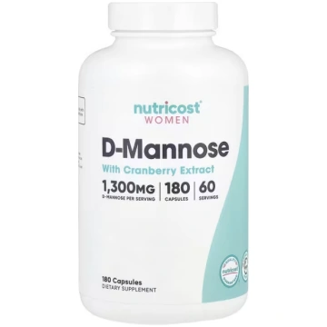 Nutricost, Women, D-Mannose with Cranberry Extract