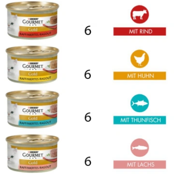 Gourmet Gold Gardēžu sautējums no liellopa gaļas, 