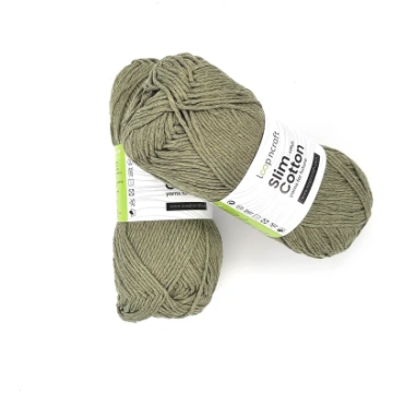 Slim Olive Green Recycled Cotton 100gr - 5 pezzi