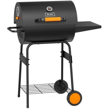 KEYO GRILL ogļu grils-smēķētājs ar regulējamu koko