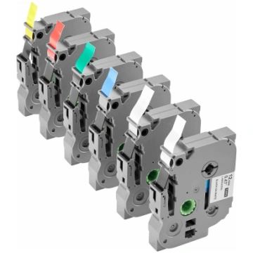 VEVOR 12mm etiķešu lentes 6 gab. komplekts, krāsai