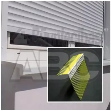 Stūris palodzēm 2.0m PVC ar sietu