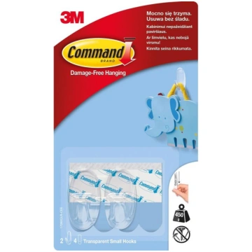 COMMAND 17092 CLEAR HOOKS/ S 450GR ( 000051407405 