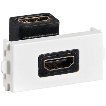 HDMI montāžas modulis, balts, Value | 25.99.8203 |