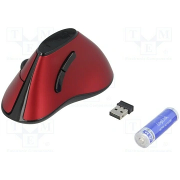 Mouse; red; USB; wireless,optical; No.of butt: 5 |