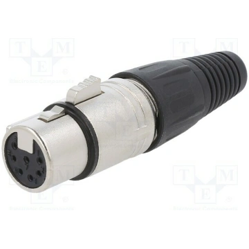 Connector: XLR; plug; female; PIN: 7; straight; fo