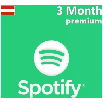 Spotify Premium dāvanu karte 3 mēnešiem (Austrija)