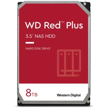 WD Red Plus NAS Hard Drive 8TB 256MB WD80EFPX