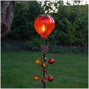 Svētku gaisma Solar Stake Light Moving Flame Red H
