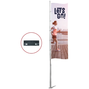 Alumīnija saliekamais masts STANDART 580cm zemes-s