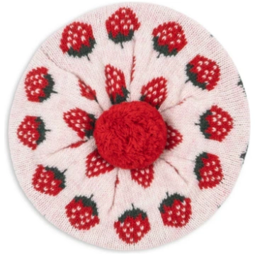 BELOU adīta berete,Strawberry - Mr.Bunny Shop