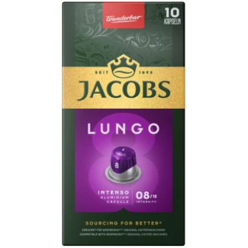 JACOBS Lungo 8 Intenso kafijas kapsulas Nespresso®