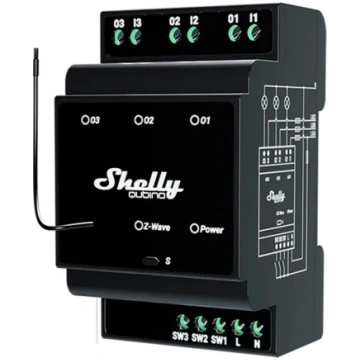 Shelly Shelly Qubino Wave Pro 3 Z-Wave 3 channel D