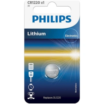 Philips Lithium, CR1220, 3V - Battery CR1220/00B