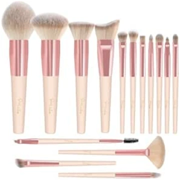 Makeup Brush Set Start Makers 15 Pieces Marble Mak