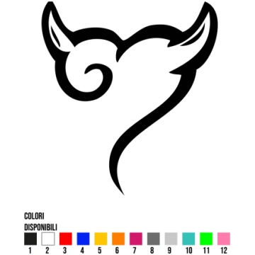 Adesivo Cuore - 6 cm
