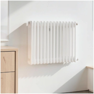 4 kolonnu horizontāls radiators 500 x 650 mm, krās