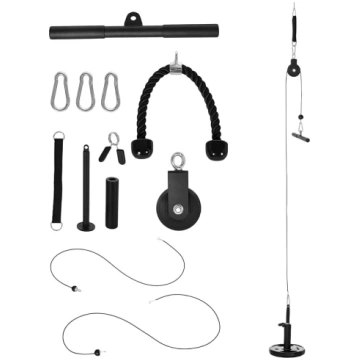 SPORTNOW Pulley System Lat Pull System ar DIY slod