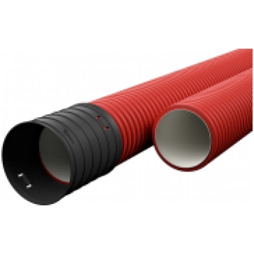 Gofrēta dubultsienu caurule EVOCAB HARD D=75mm/6m 