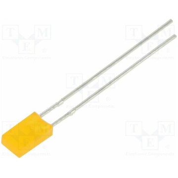 LED; amber; 2x4mm; 6mcd; 120°; 20mA; 2VDC | R4AD |