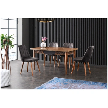 Galds izvelkams Kalune Design Mira 1221, antracīta