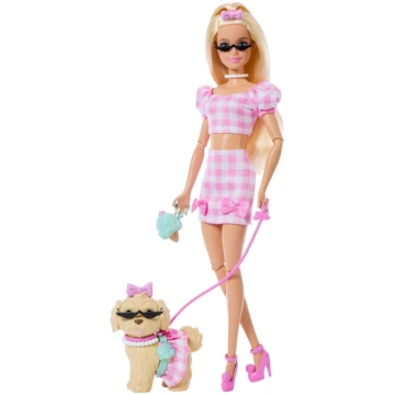 BARBIE Twinning Looks modes lelle ar kucēnu, blond