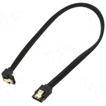 Cable: SATA | SATA plug,SATA plug angled | 0.3m | 