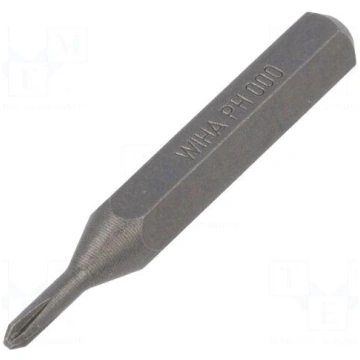 Screwdriver bit | Phillips | PH000 | Overall len: 