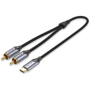 "Vention USB-C un 2RCA vīriešu audio kabelis, 2 m