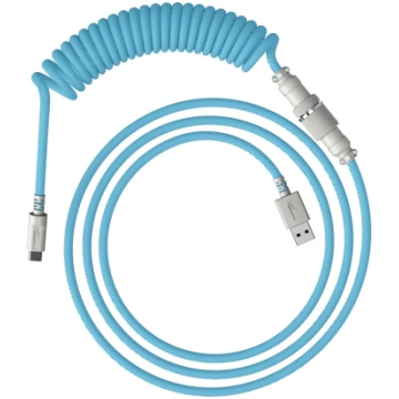 Kabel USB HP HP HyperX USB-C Coiled Cable Light Bl