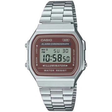 Casio A168wa-5a Vīriešu pulkstenis ar metāla aproc