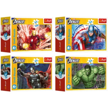 TREFL AVENGERS Mini puzle, 54 gab. 54218T