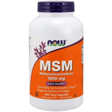 NOW FOODS sēra MSM - metilsulfonilmetāns 1000 mg (