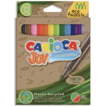 Flomāsteri CARIOCA Joy EcoFamily, 12 krāsas