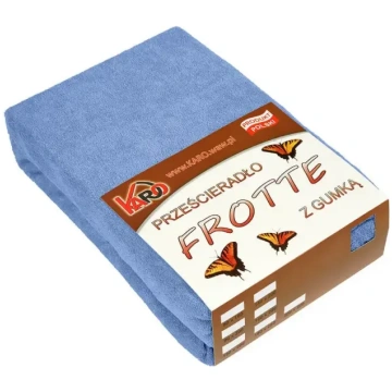 KARO Frotē palags ar gumiju 70x140 zils 038 biezs 