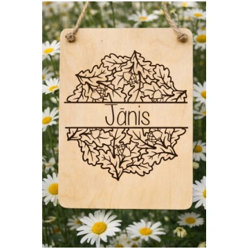Personalizēts dekors- dēlītis, dāvana Jānim