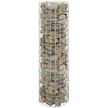 Gabions, stabs, apaļš, cinkots tērauds, ø30x100 cm