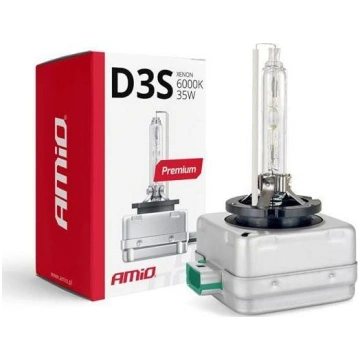Auto spuldze AMiO D3S Premium 01979, ksenona, balt