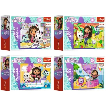 Trefl Puzzle MiniMaxi Kolorowy dzien Gabby 20 elem