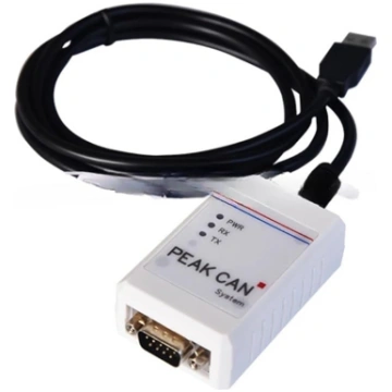 Pcan USB saderīgs ar vācu oriģinālo Peak IPEH-0020