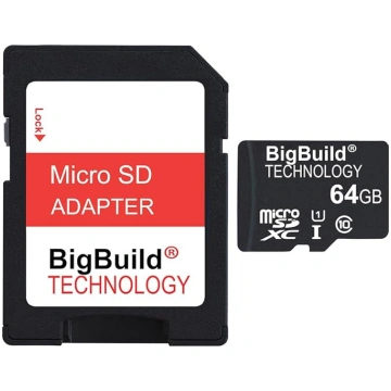 64 GB īpaši ātra 80MB/s microSDXC atmiņas karte, k
